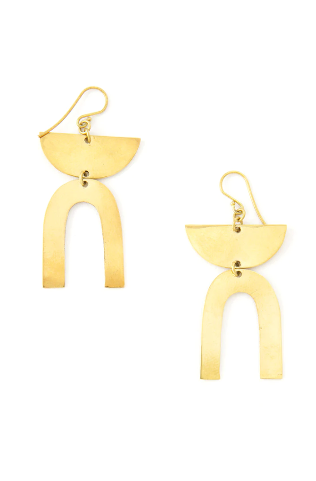 Brass Hustle Earrings