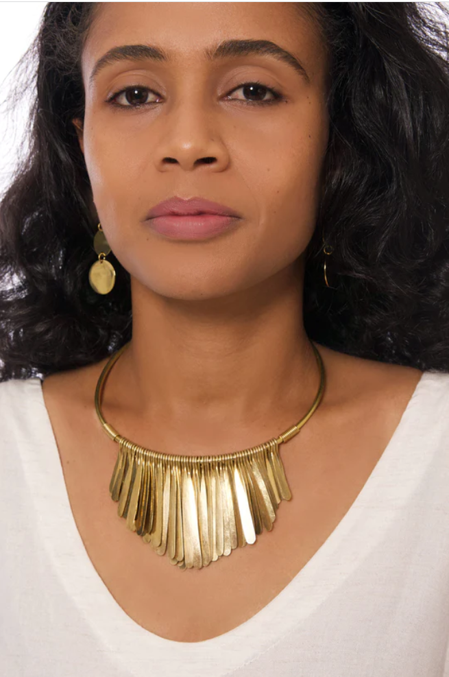 Onyesha Brass Necklace