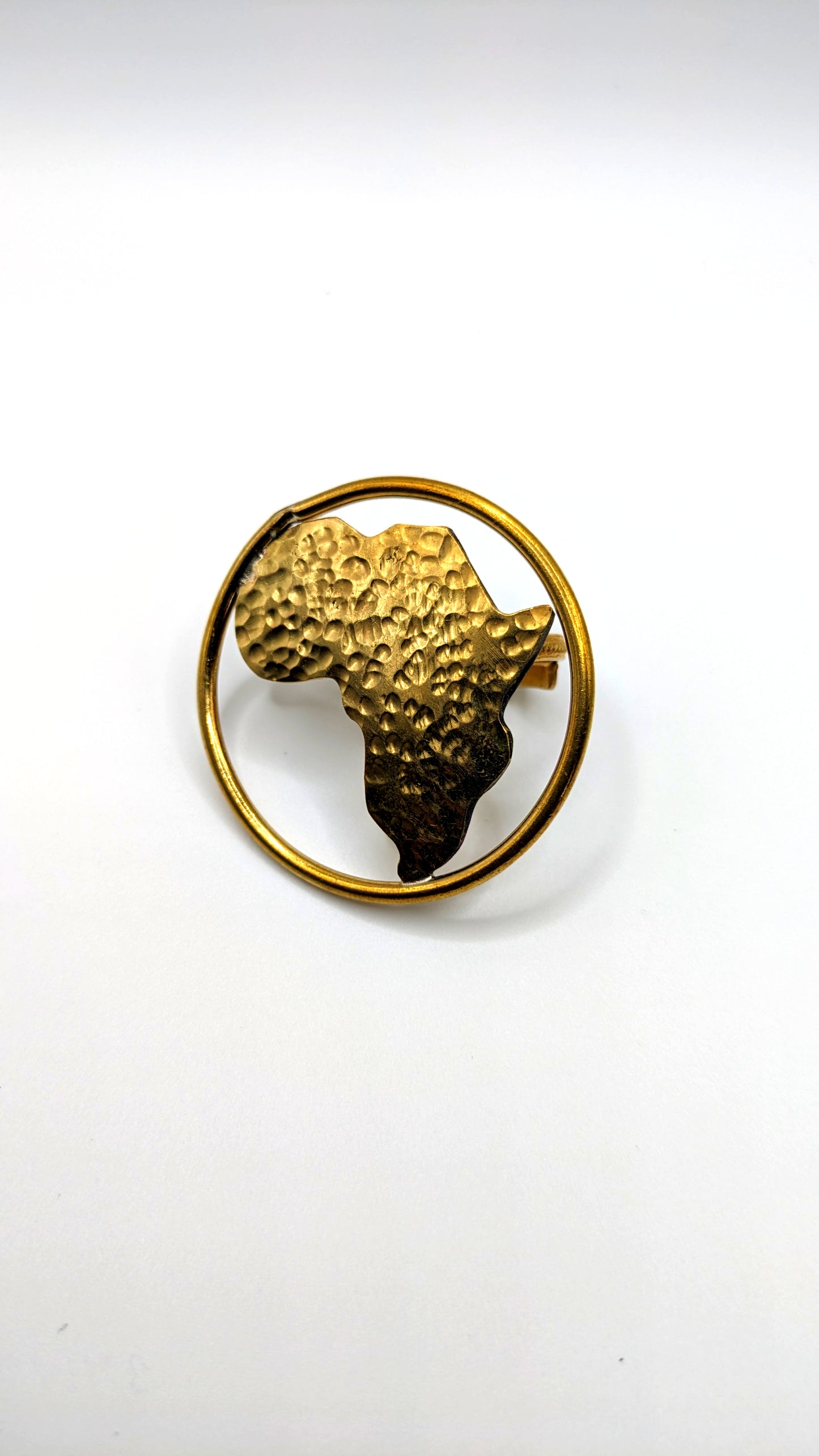 Africa World Brass Statement Ring