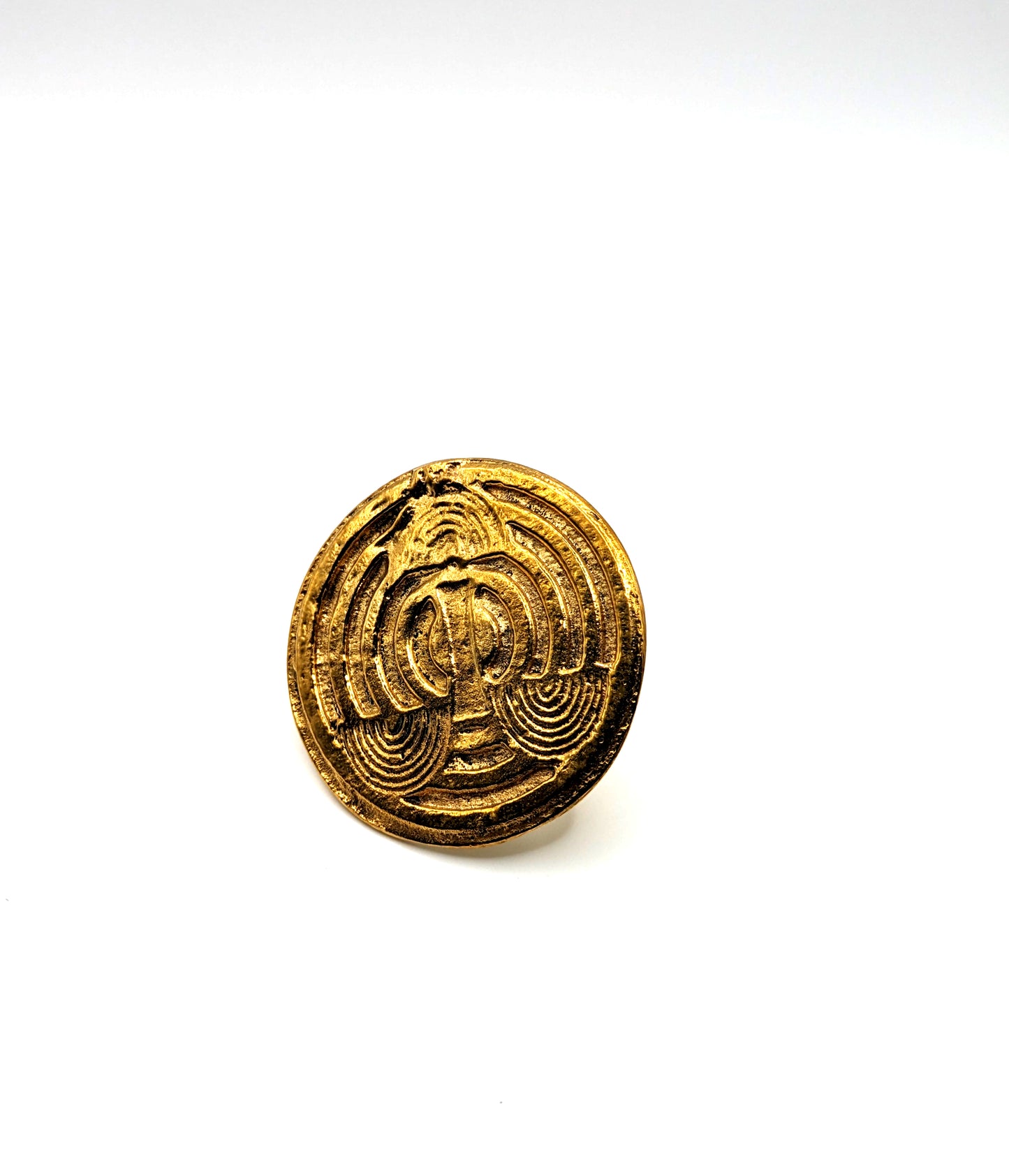 Nhyira Brass Statement Ring