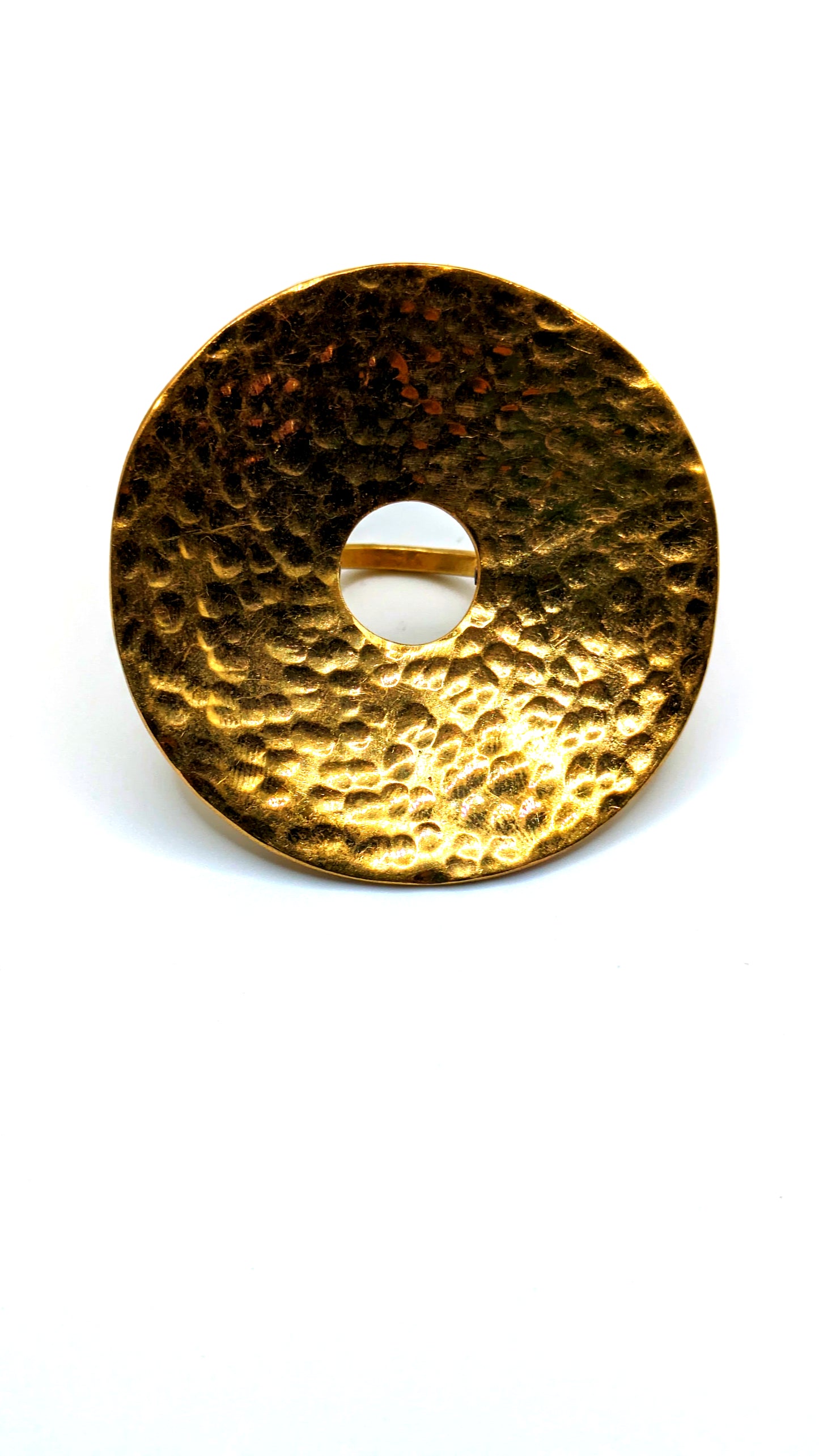 Full Moon Brass Statement Ring