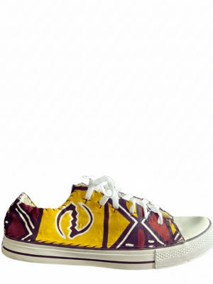 Ankara Print Low -Tops - Gye Nyame