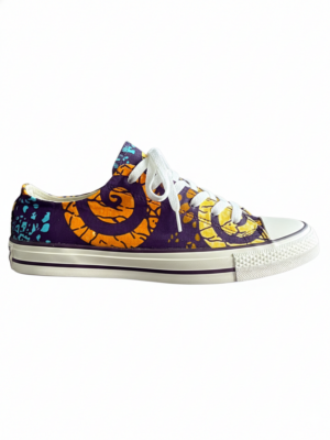 Ankara Print Low -Tops- Multi-Colour Splash