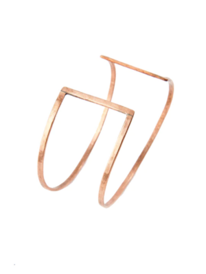 Tandem Hammered Copper Bracelet