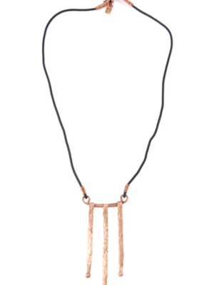 Trinity Hammered Copper Necklace