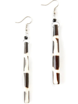 Cow Bone Block Print Earrings