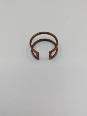Tandem Hammered Copper Ring