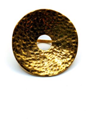 Full Moon Brass Statement Ring